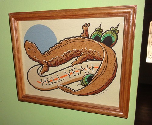 Framed art print hellbender - framed,